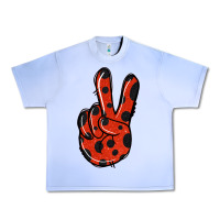Grape Ice Ladybug Peace Sign Urban Heavy Tee - Jasminsmagicworld