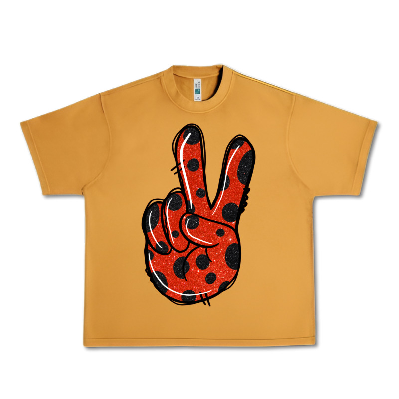 Ladybug Peace Sign Urban Heavy Tee by Jasminsmagicworld | Teevron