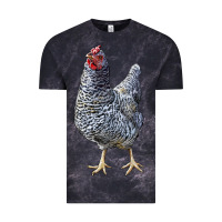 Cloud Black Dominique Chicken Vintage Tee - LillyAllenDesigns