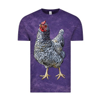 Cloud Purple Dominique Chicken Vintage Tee - LillyAllenDesigns