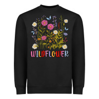 Black wildflower malias Heavyweight Sweatshirt - MaliasSmallBusiness