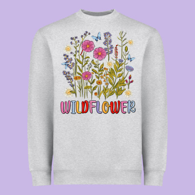 Wildflower Malias Heavyweight Sweatshirt Designed By Maliassmallbusiness