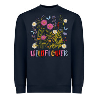 Navy wildflower malias Heavyweight Sweatshirt - MaliasSmallBusiness