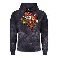 Cloud Black Shaggy cow Texas Christmas Vintage Hoodie - Jasminsmagicworld