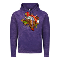 Cloud Purple Shaggy cow Texas Christmas Vintage Hoodie - Jasminsmagicworld