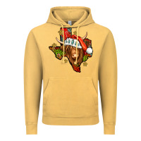 Vintage Mustard Shaggy cow Texas Christmas Vintage Hoodie - Jasminsmagicworld