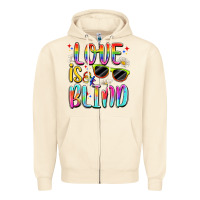 Sandshell love is blind Zipper Hoodie - Artiststas