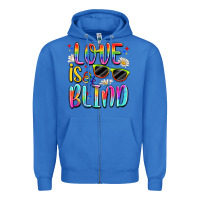 True Royal love is blind Zipper Hoodie - Artiststas