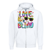 White love is blind Zipper Hoodie - Artiststas