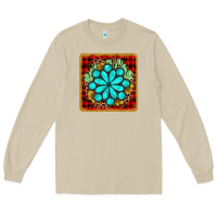 Mushroom gemstone cactus christmas coaster Long Sleeve Tee - JahusDesignShop