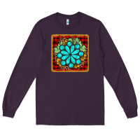 Plum gemstone cactus christmas coaster Long Sleeve Tee - JahusDesignShop