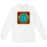 White gemstone cactus christmas coaster Long Sleeve Tee - JahusDesignShop