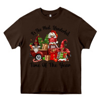 Chocolate Brown its the most wonderful time of the year Heavy Core Tee - FaDigitalArtStudio