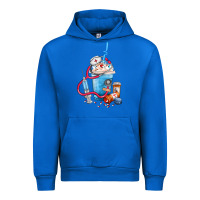Cobalt Nurse frappe coffee Urban Hoodie - FaDigitalArtStudio