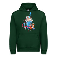 Forest Green Nurse frappe coffee Urban Hoodie - FaDigitalArtStudio