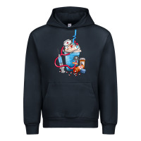 Navy Nurse frappe coffee Urban Hoodie - FaDigitalArtStudio