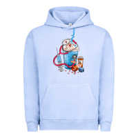 Pigment Grape Ice Nurse frappe coffee Urban Hoodie - FaDigitalArtStudio