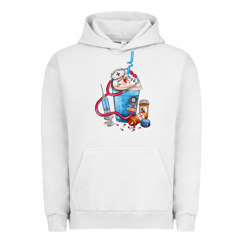 Nurse Frappe Coffee Urban Hoodie by FaDigitalArtStudio | Teevron