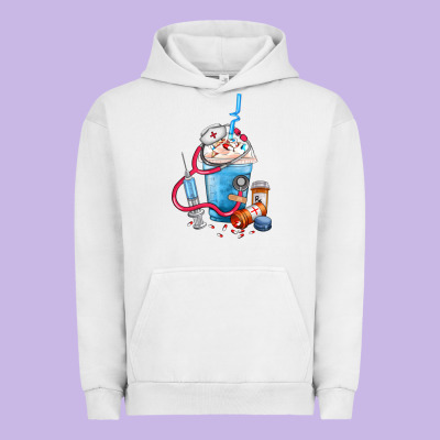 Nurse Frappe Coffee Urban Hoodie Designed By Fadigitalartstudio