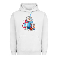 Pigment Lunar Rock Nurse frappe coffee Urban Hoodie - FaDigitalArtStudio