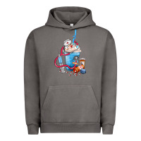 Pigment Tornado Nurse frappe coffee Urban Hoodie - FaDigitalArtStudio
