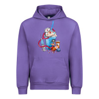 Tulip Nurse frappe coffee Urban Hoodie - FaDigitalArtStudio