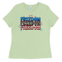 Matcha Freedom freedom freedom 4th of july Ladies Tee - CowGirlArtShop