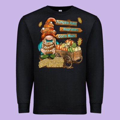 Pumpkin Patch Hayrides And Corn Maze Premium Sweatshirt Designed By Nancycooperartshop