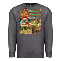 Charcoal Heather Pumpkin patch hayrides and corn maze Premium Sweatshirt - NancyCooperArtShop