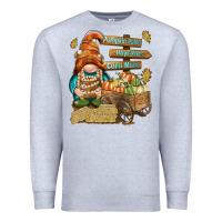 Heather Grey Pumpkin patch hayrides and corn maze Premium Sweatshirt - NancyCooperArtShop