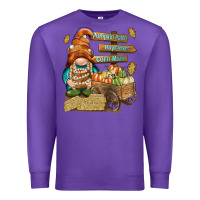 Purple Pumpkin patch hayrides and corn maze Premium Sweatshirt - NancyCooperArtShop