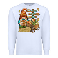 White Pumpkin patch hayrides and corn maze Premium Sweatshirt - NancyCooperArtShop