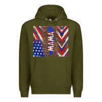 Army Green American mama Premium Hoodie - TumblerDesignByShophia