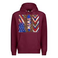 Burgundy American mama Premium Hoodie - TumblerDesignByShophia