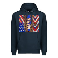 Navy American mama Premium Hoodie - TumblerDesignByShophia