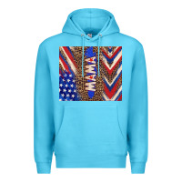 Ocean Blue American mama Premium Hoodie - TumblerDesignByShophia