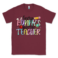 Burgundy every bunnys favorite teacher Classic Tee - MaliasSmallBusiness