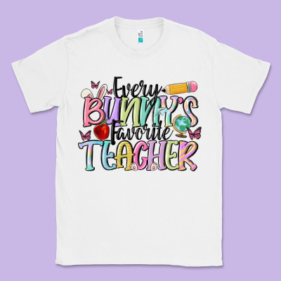 Every Bunnys Favorite Teacher Classic Tee Designed By Maliassmallbusiness