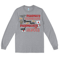 Heather Grey pharmacy technicians Long Sleeve Tee - MaliasSmallBusiness
