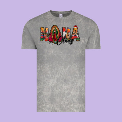 Nana Claus Lady Of Guadalupe Vintage Tee Designed By Jasminsmagicworld