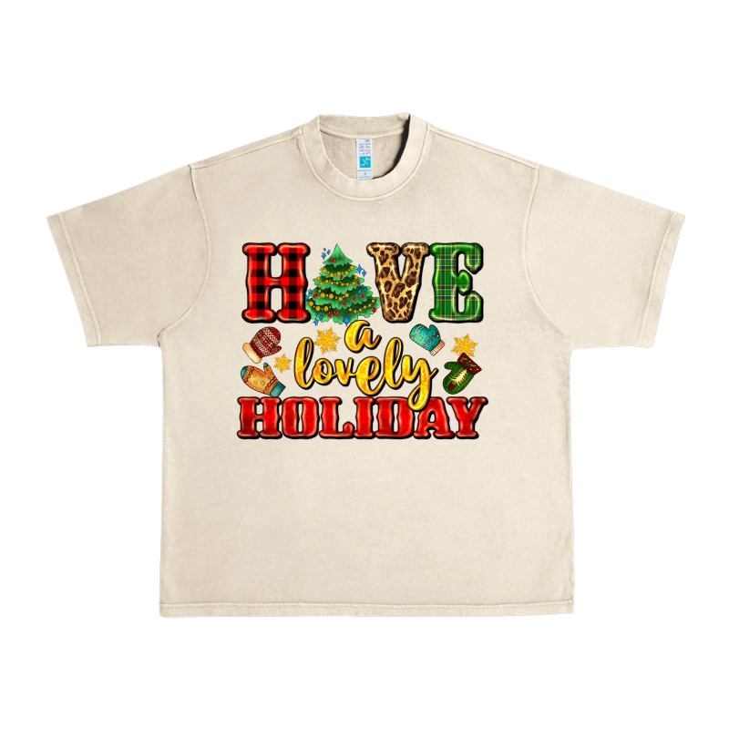 Have A Lovely Holiday With Gloves Urban Heavy Tee by AdoDesignShop | Teevron