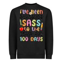Black i ve been bringing sass to the class for 100 days Heavyweight Sweatshirt - MaliasSmallBusiness