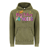 Vintage Olive birthday princess Vintage Hoodie - NancyCooperArtShop