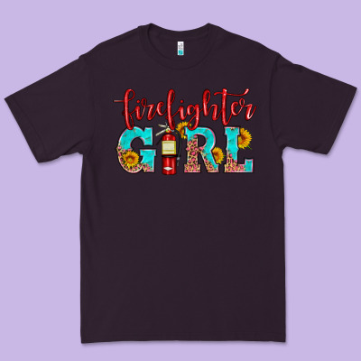 Firefighter Son Girl Premium Tee Designed By Hra Design Shop