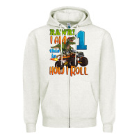 Oatmeal Heather rawr i am one this is how i roll Zipper Hoodie - Artiststas