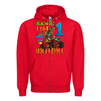Red rawr i am one this is how i roll Zipper Hoodie - Artiststas