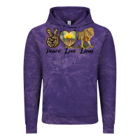 Cloud Purple peace love lions Vintage Hoodie - LillyAllenDesigns