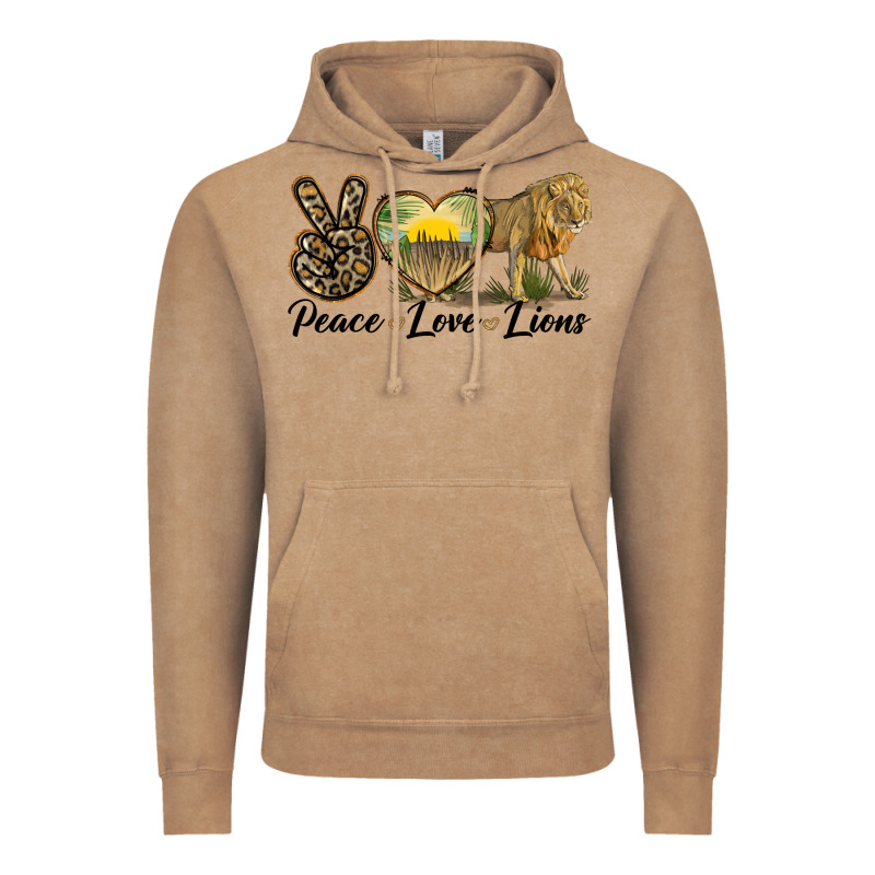 Peace Love Lions Vintage Hoodie by LillyAllenDesigns | Teevron