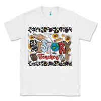 White Histtory Teacher Classic Tee - CowhideDigitalArt