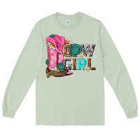 Matcha western cowgirl Long Sleeve Tee - NancyCooperArtShop